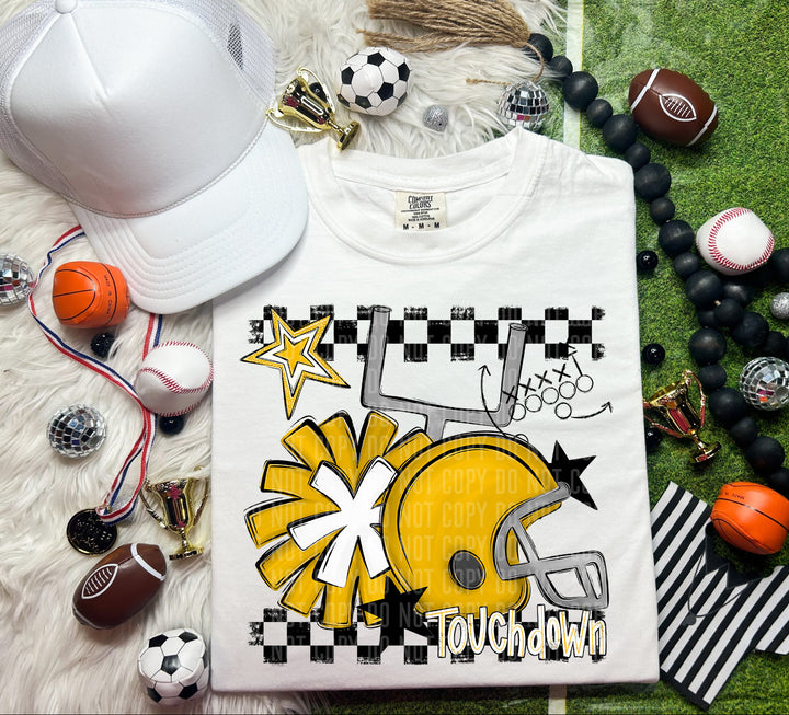 Helmet Pom Colors DTF Print