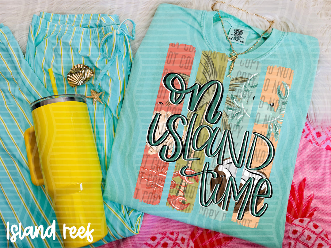 On Island Time DTF Print