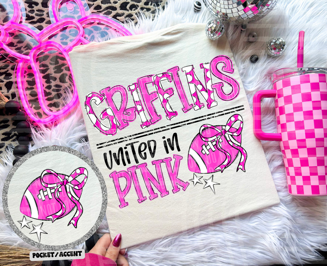 United In Pink Mascots DTF Print
