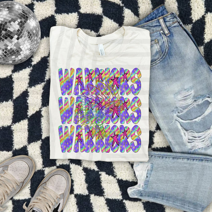 Rainbow Swirl Mascot Outlines DTF Print
