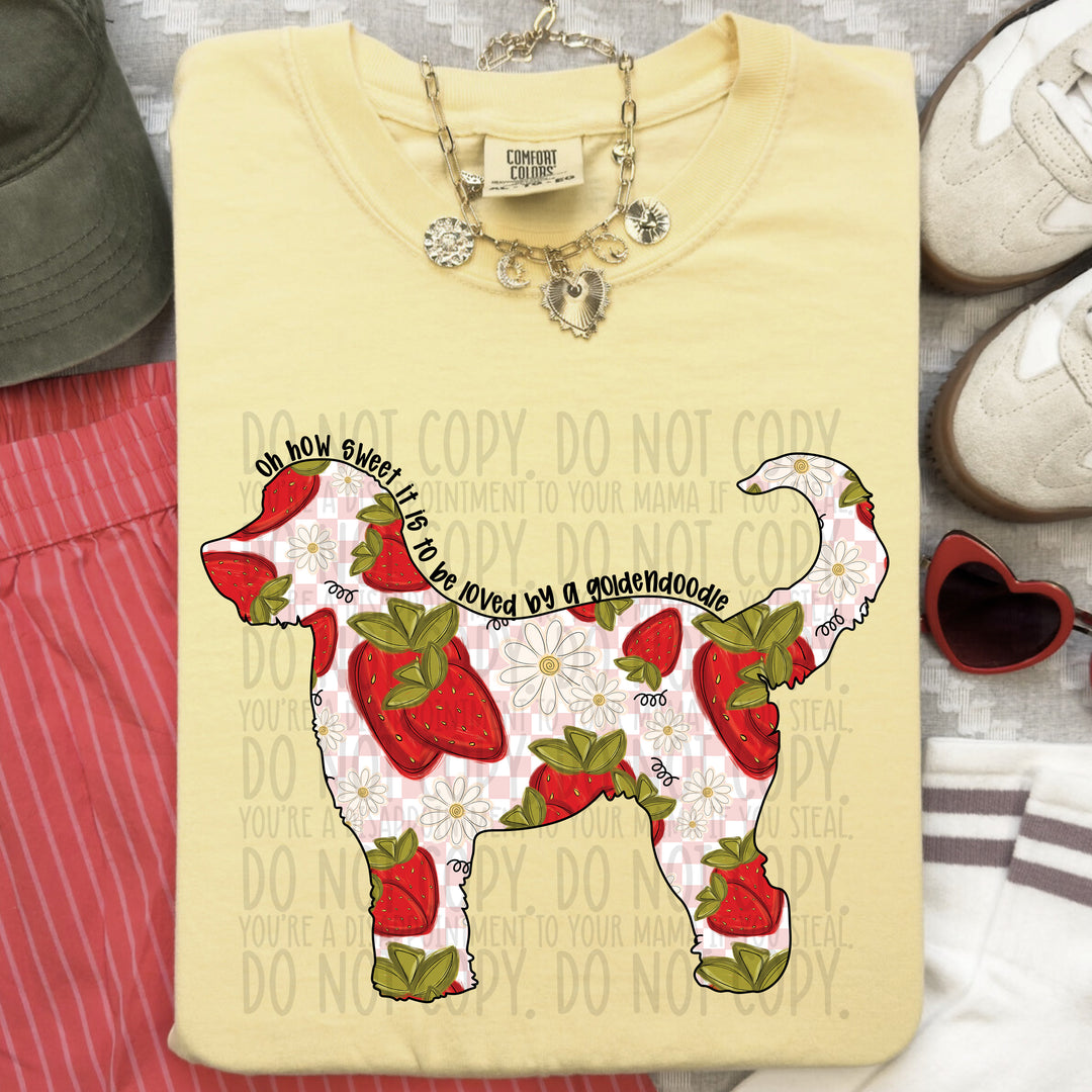 How Sweet Dog DTF Print