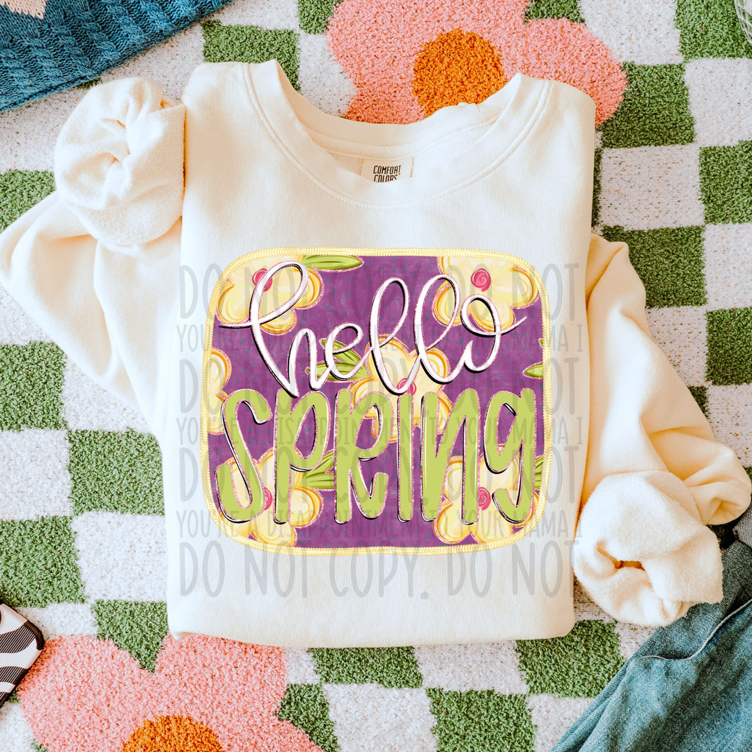 Hello Spring DTF Print