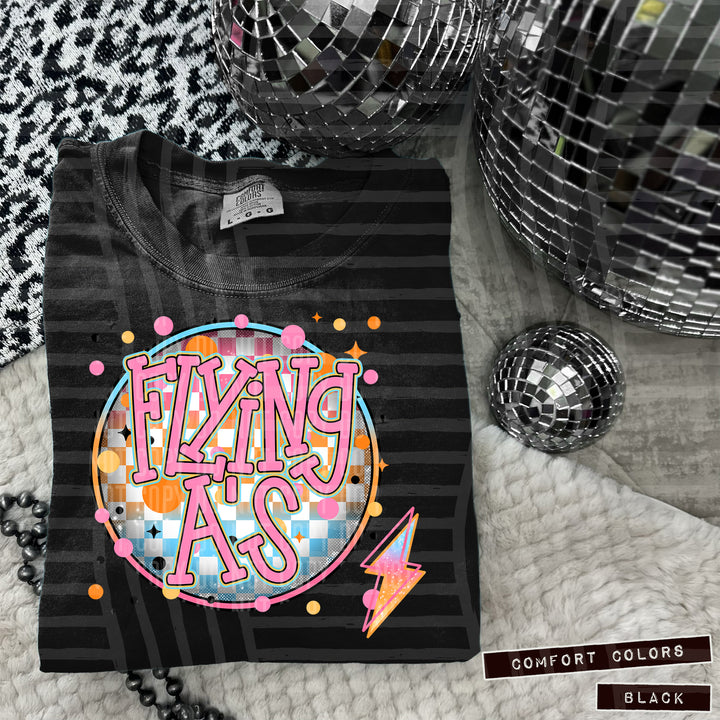 Neon Bright Circle DTF Print