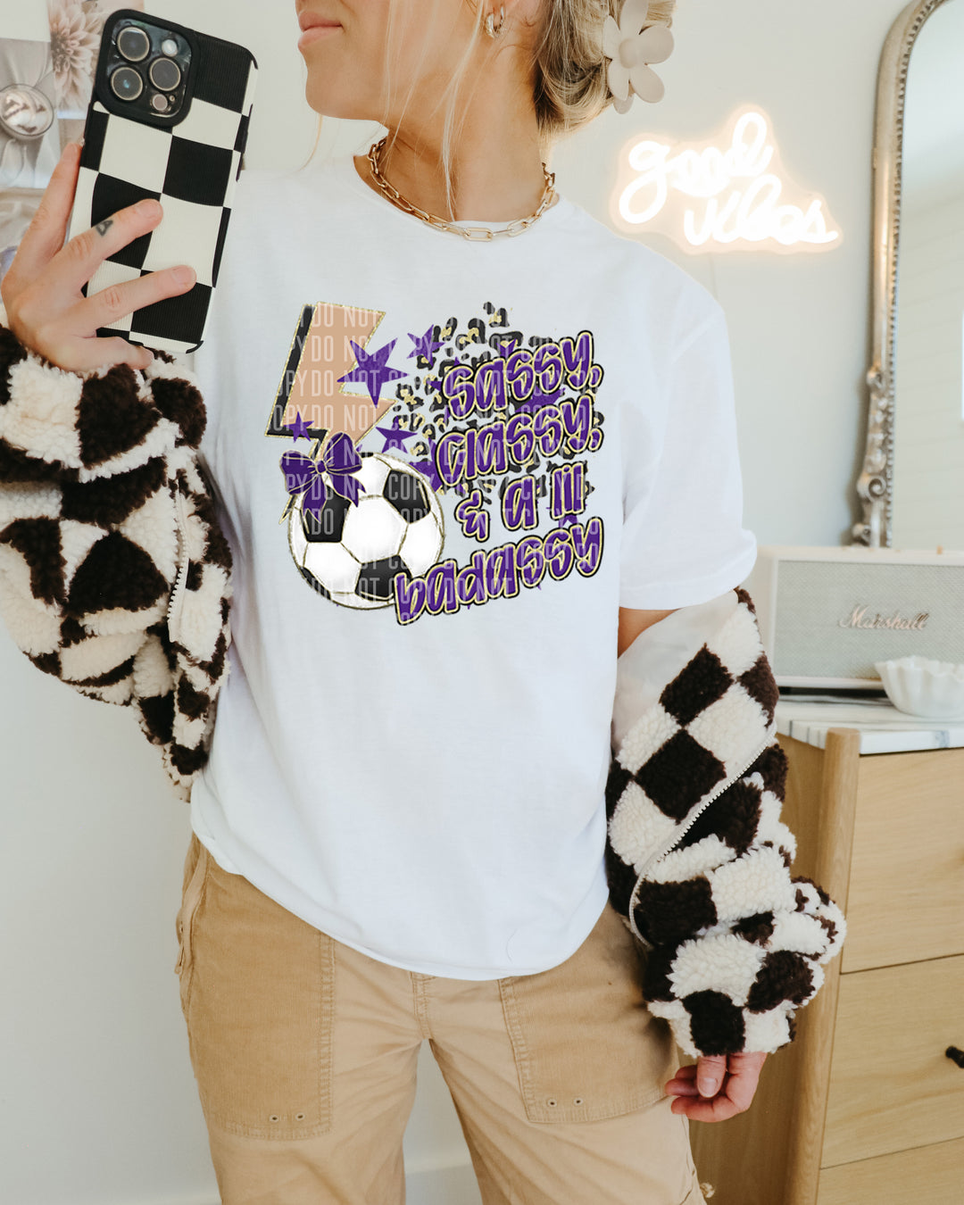 Sassy Classy Soccer DTF Print
