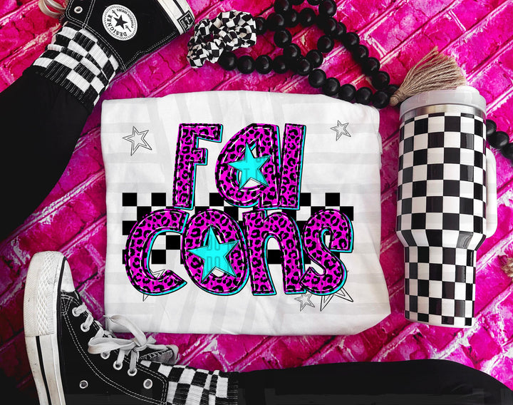 Pink Neon Leopard DTF Print