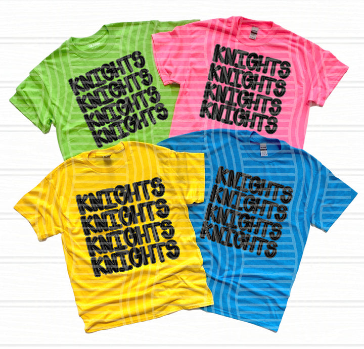 Black Stacked DTF Print