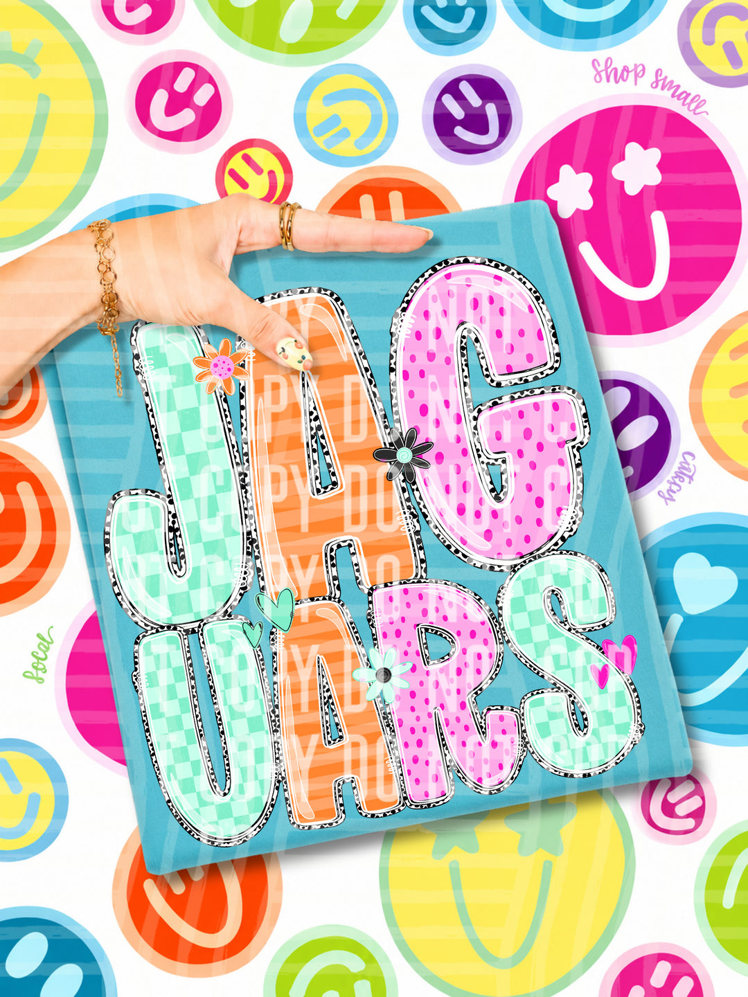 Happy Blooms Mascots DTF Print