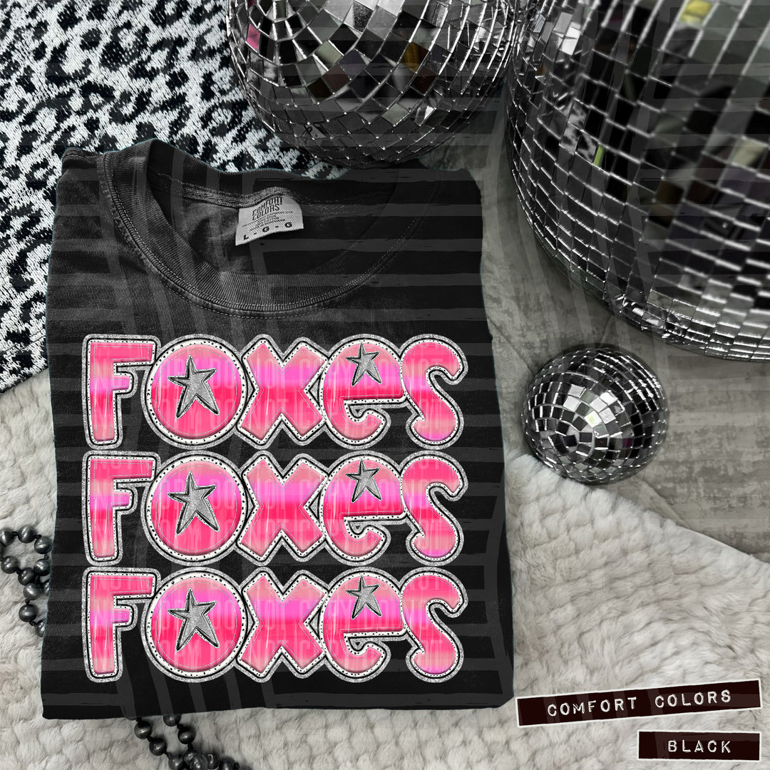 Pink Triple Stacked DTF Print