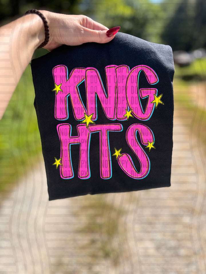 Pink Glow DTF Print