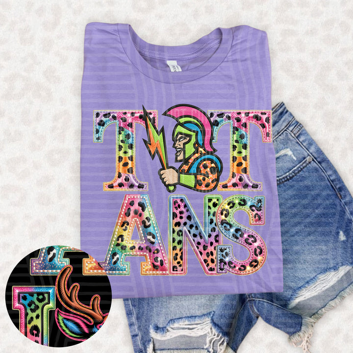 Rainbow Mascot Heads Stacked DTF Print