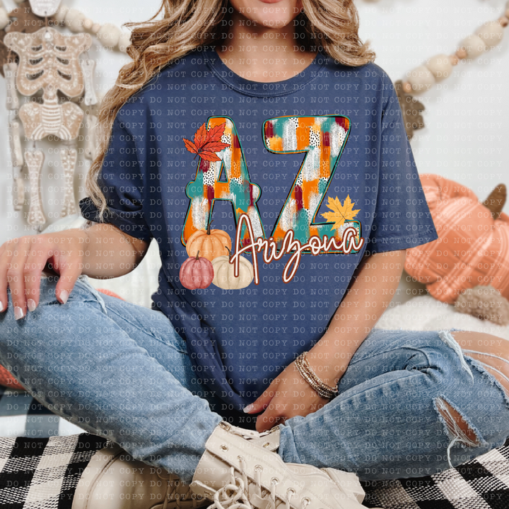 Fall Dottie States DTF Print