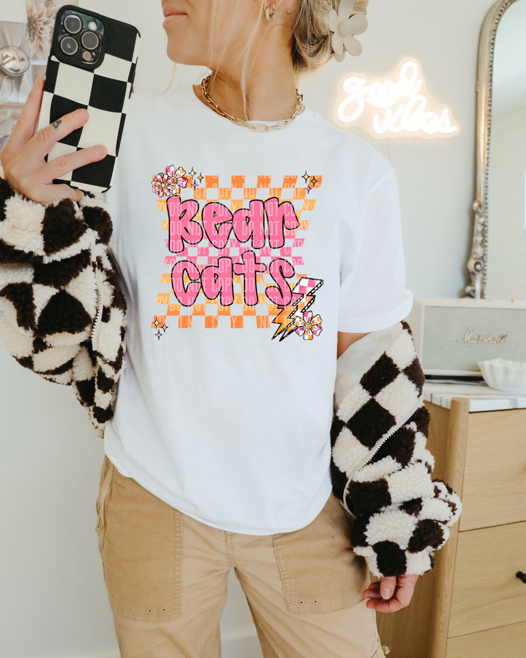 Checker Pop DTF Print