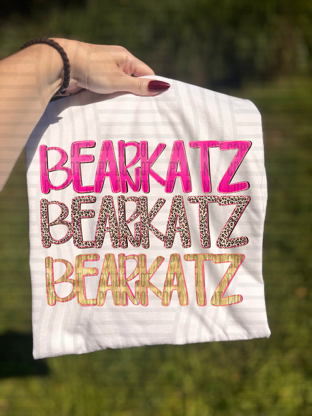 Pretty In Pink Triple Stacked DTF Print
