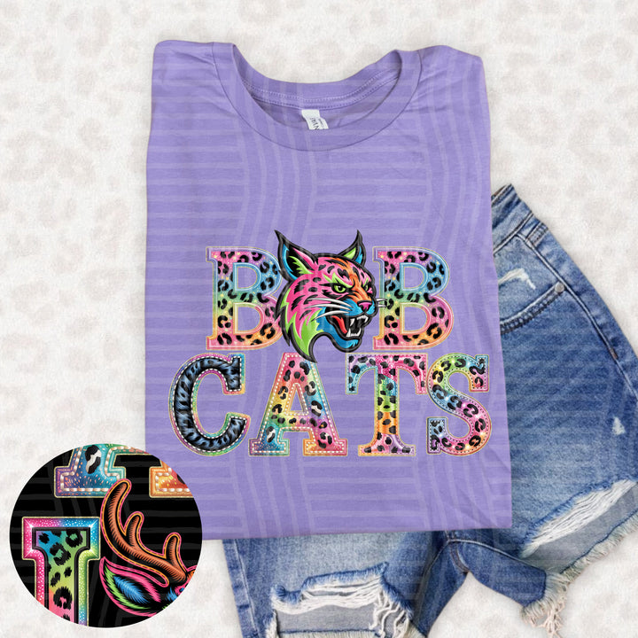 Rainbow Mascot Heads Stacked DTF Print