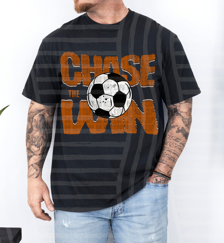 Chase The Win Soccer DTF Print