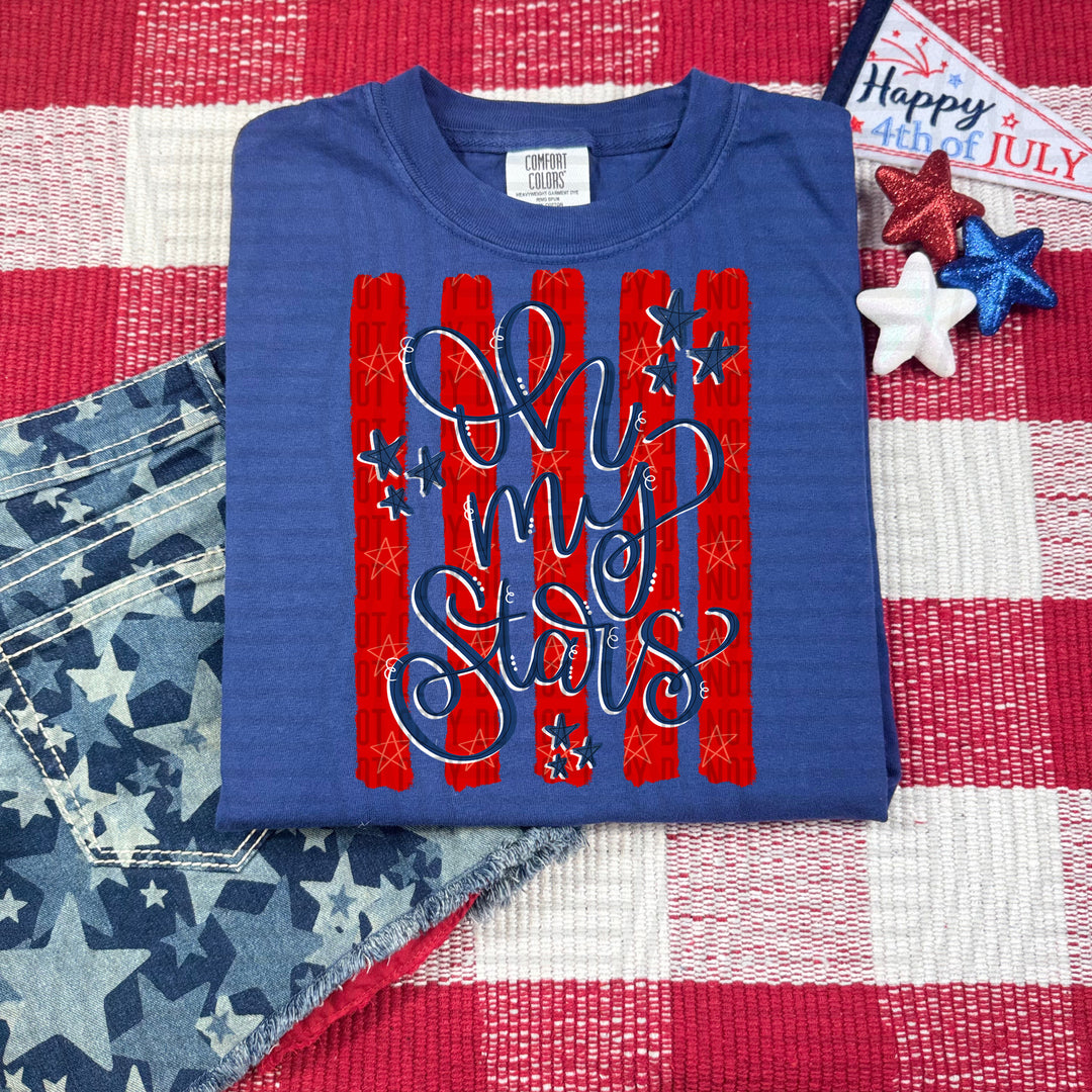 Oh My Stars Stripes DTF Print