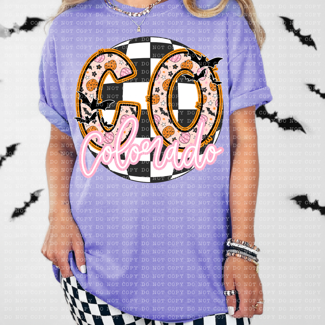 Pumpkin Batty States DTF Print