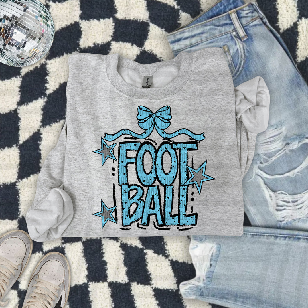 Football Bow DTF Print