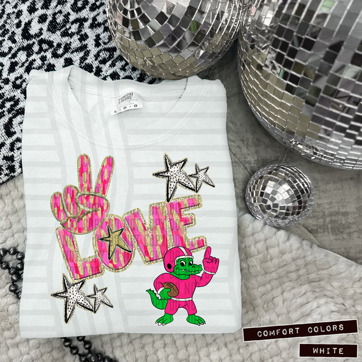 Peace Love Mascot Body DTF Print