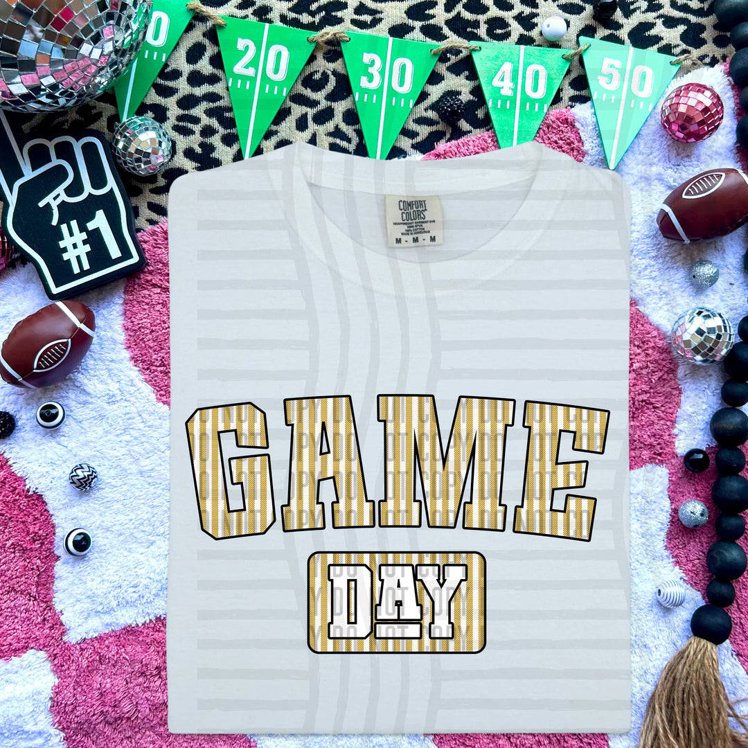 Game Day Seersucker DTF Print