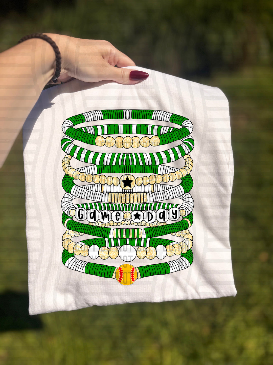 Softball Bracelets DTF Print
