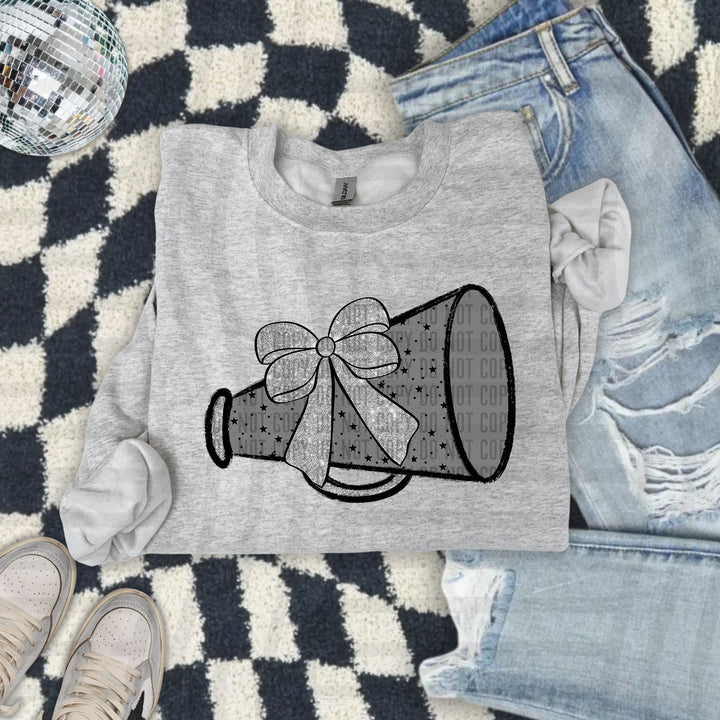 Megaphone Silver Accents DTF Print