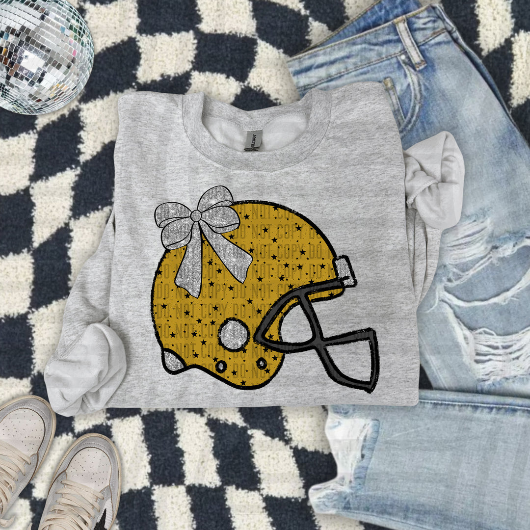 Helmet Silver Accents DTF Print