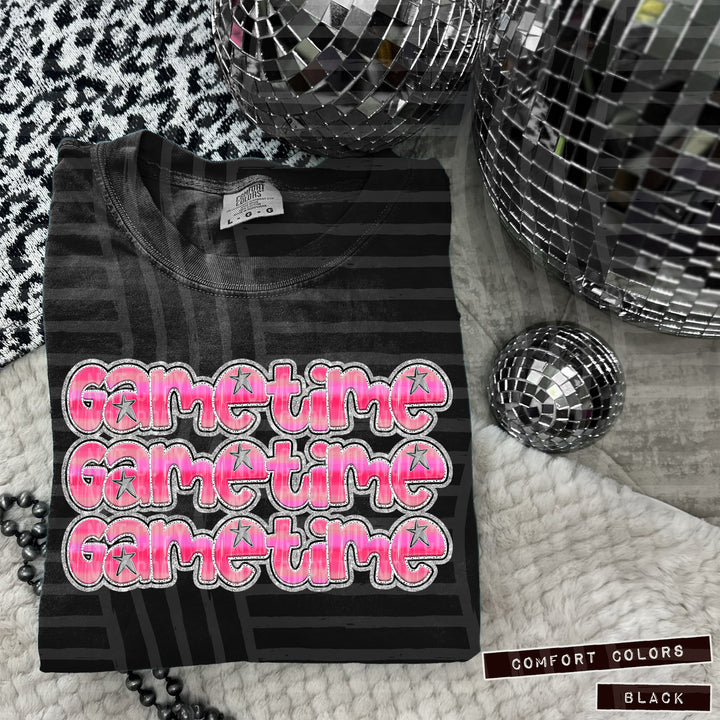 Pink Triple Stacked DTF Print
