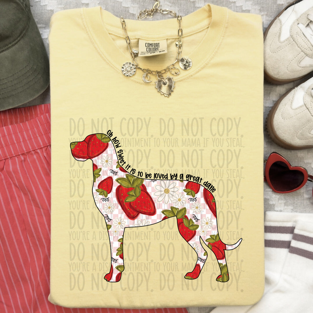 How Sweet Dog DTF Print