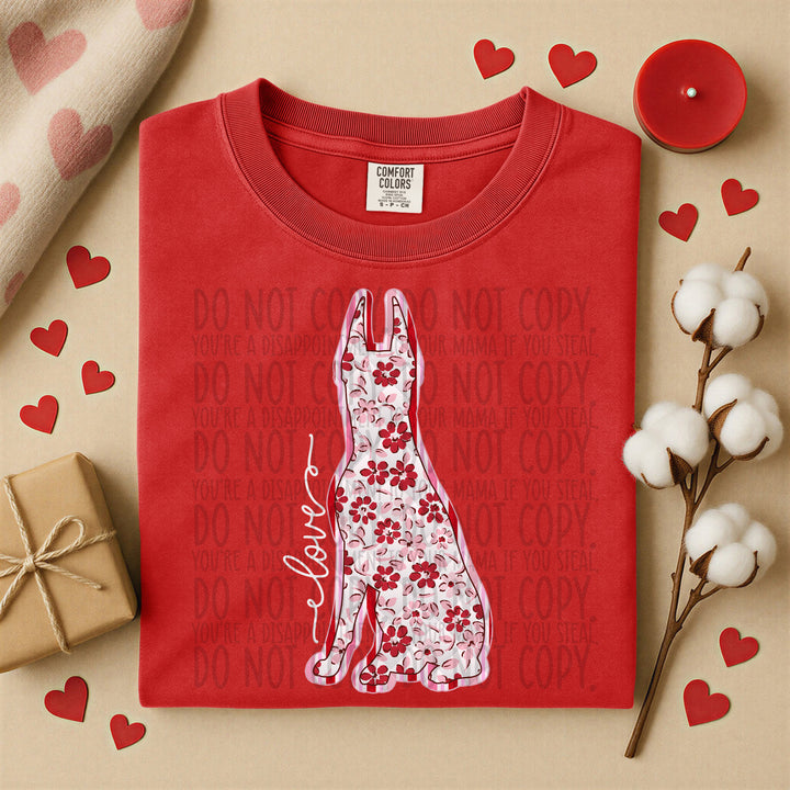 Valentine Dogs DTF Print