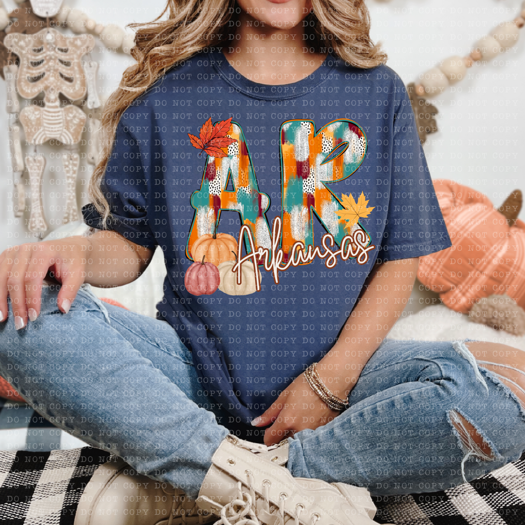 Fall Dottie States DTF Print