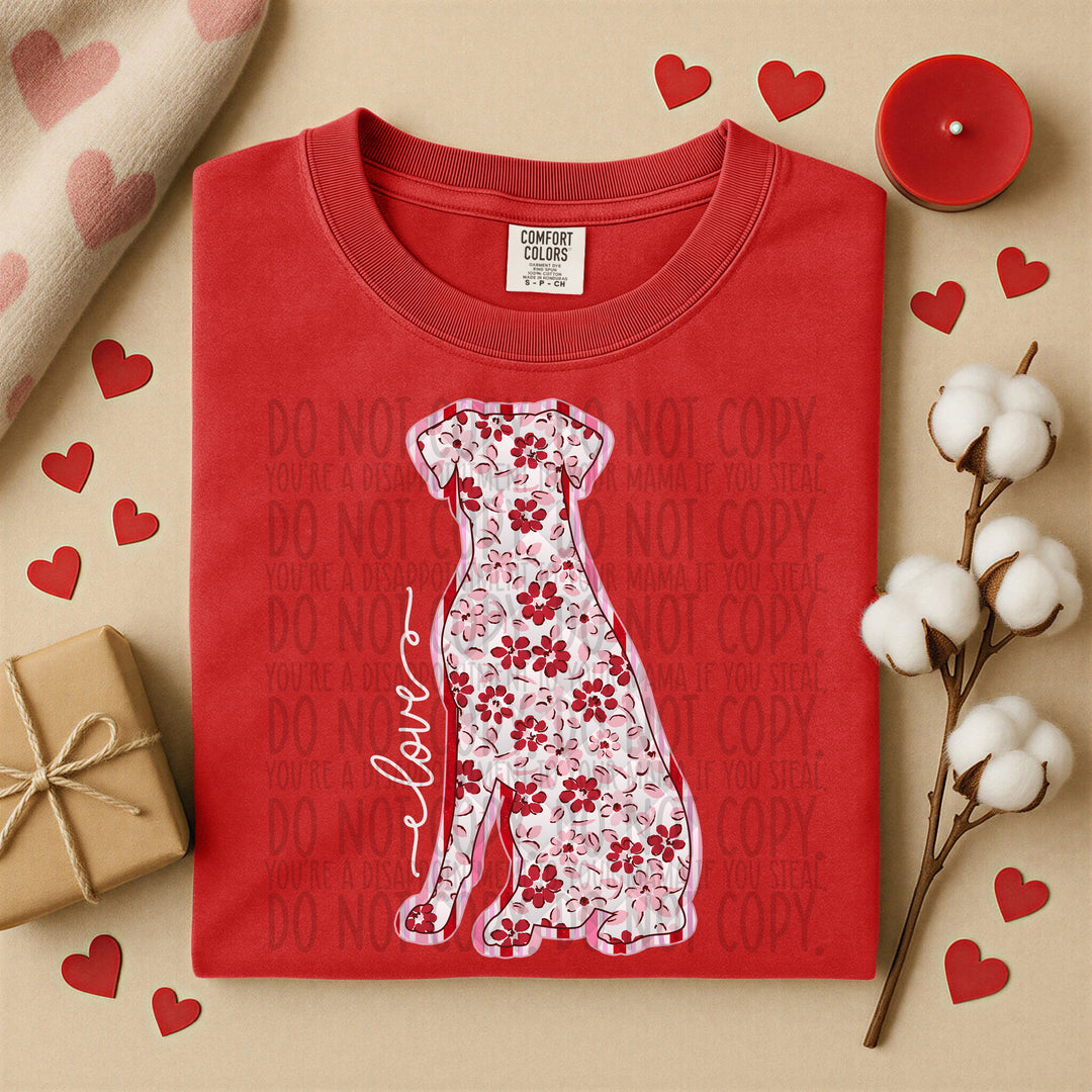 Valentine Dogs DTF Print