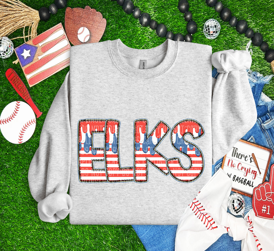 RWB Drip Mascots DTF Print