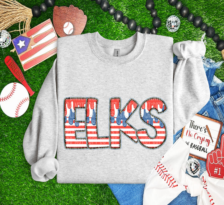 RWB Drip Mascots DTF Print
