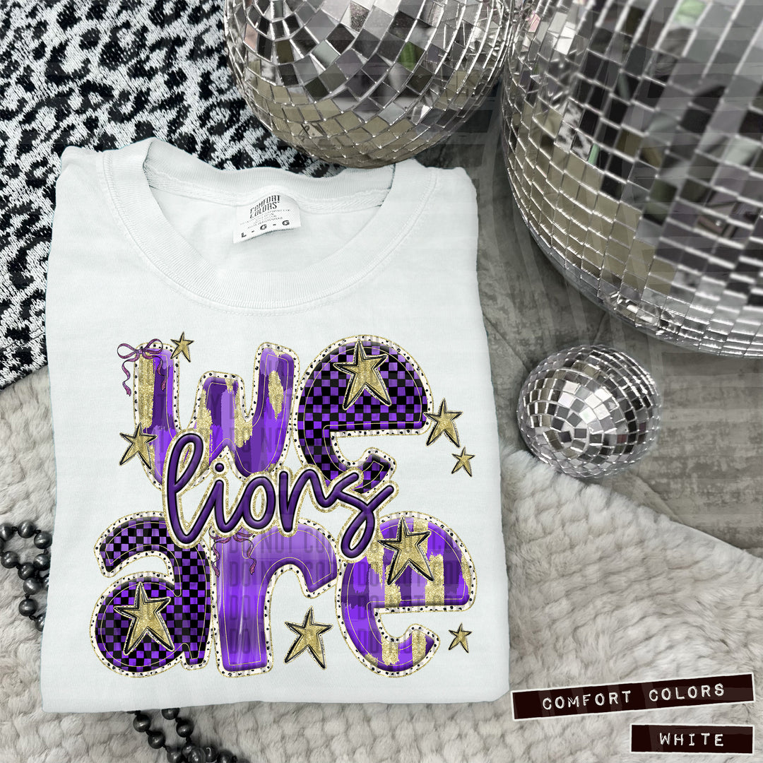 Purple We Are DTF Print
