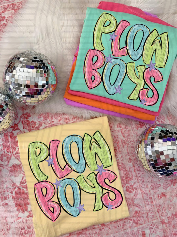 Glittery & Preppy Mascots DTF Print