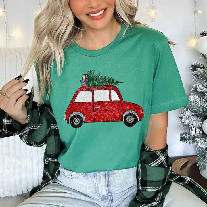 Christmas Truck DTF Print