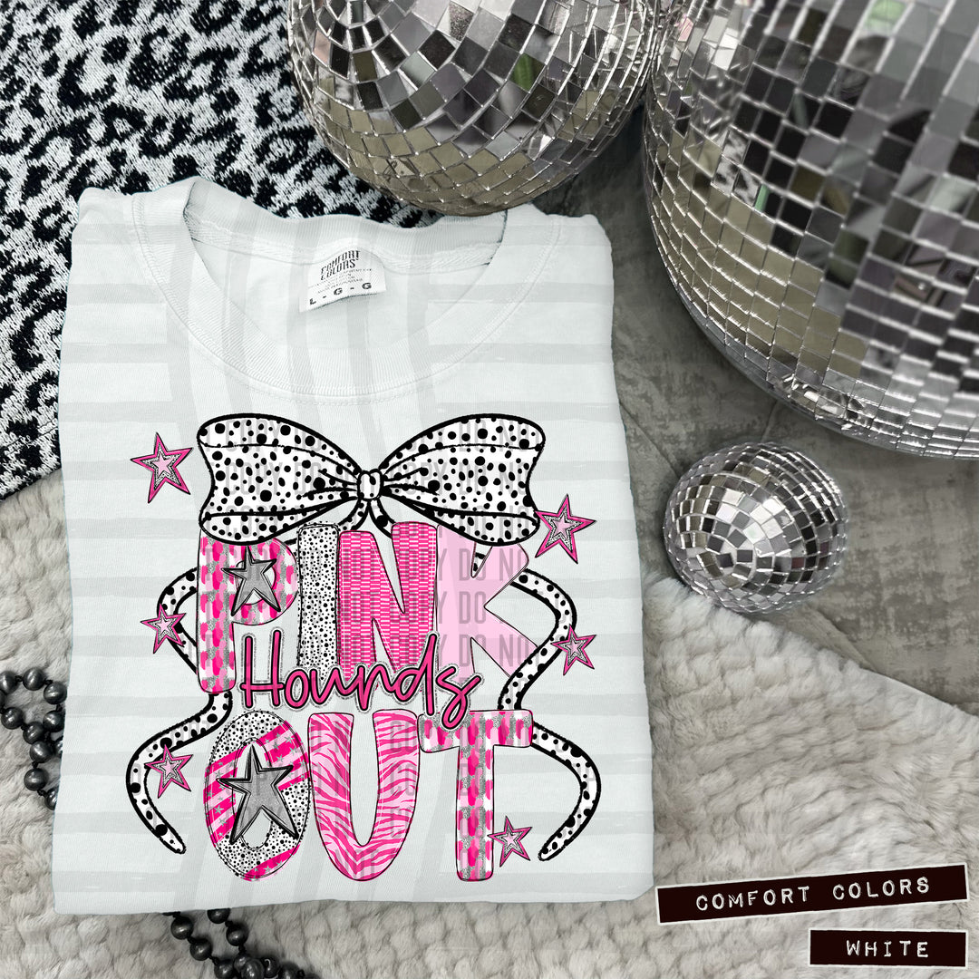 Pink Out Silver DTF Print
