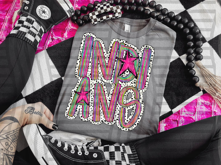 Brushstroke Dots DTF Print