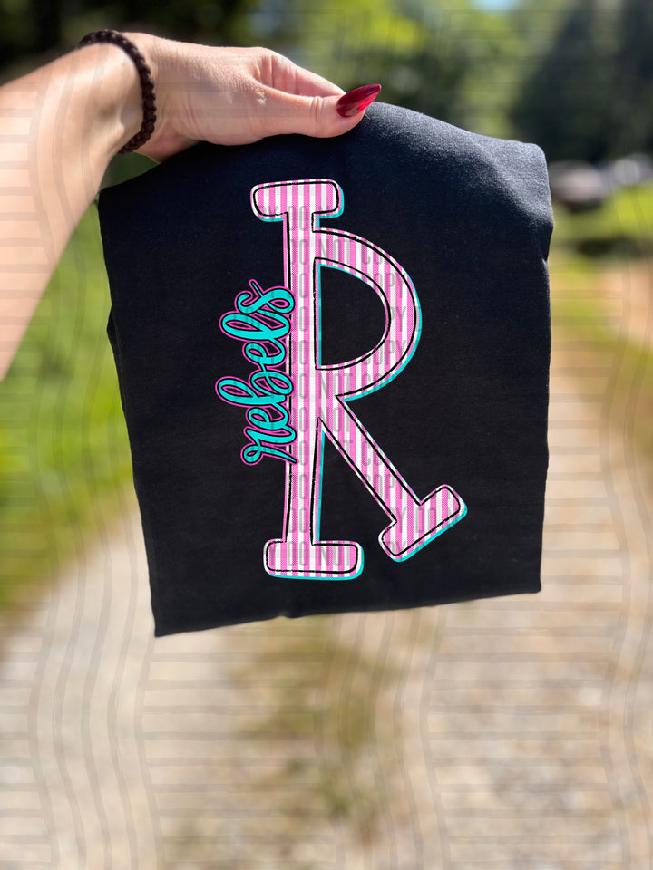 Mixy Pink Seersucker DTF Print