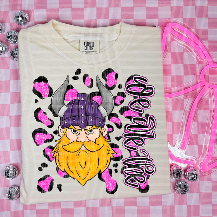 Preppy Leopard Mascot Heads DTF Print