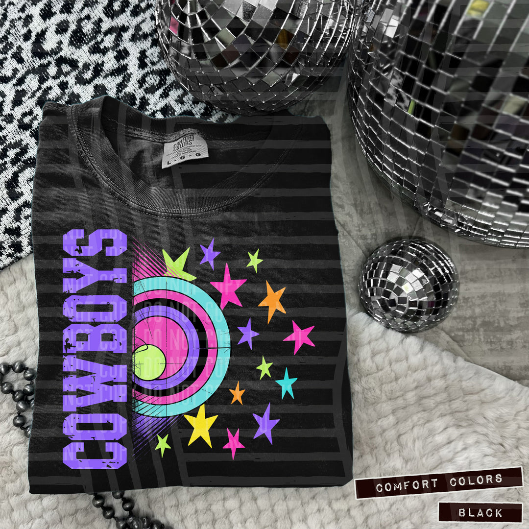 Rainbow Retro DTF Print