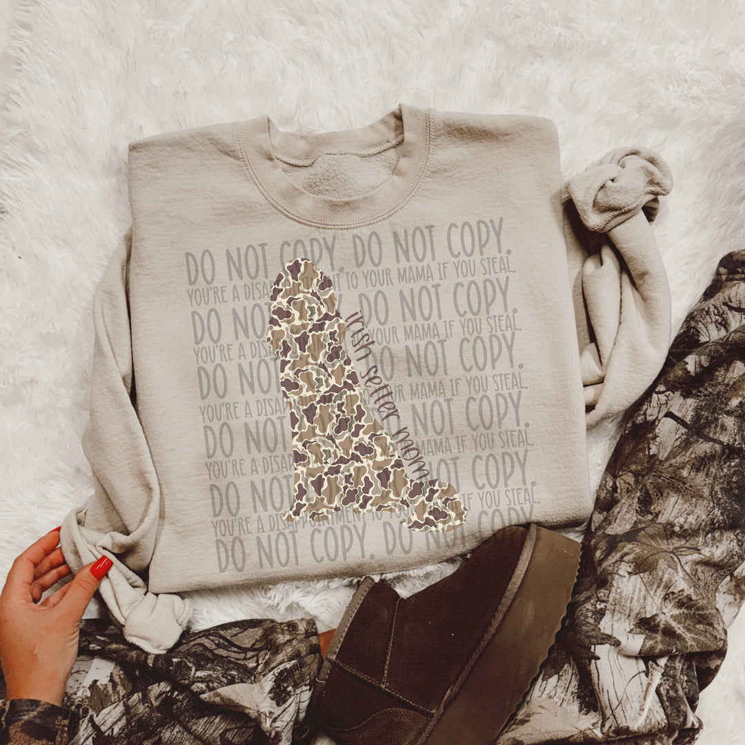 Duck Camo Dog Breeds DTF Print