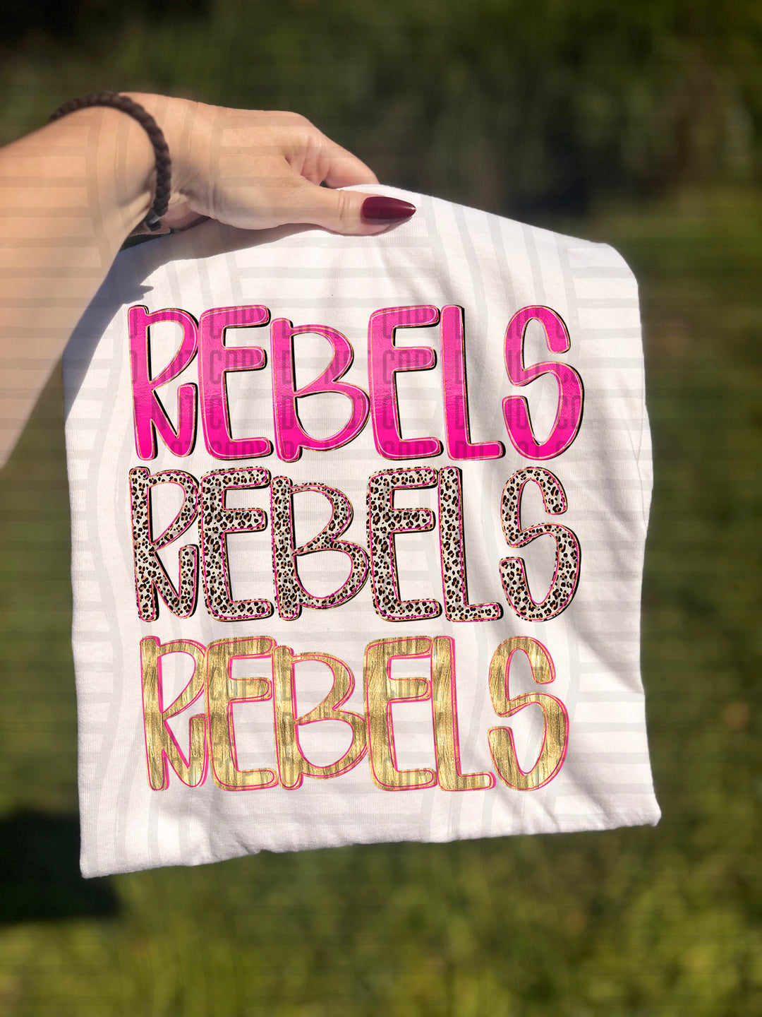 Pretty In Pink Triple Stacked DTF Print