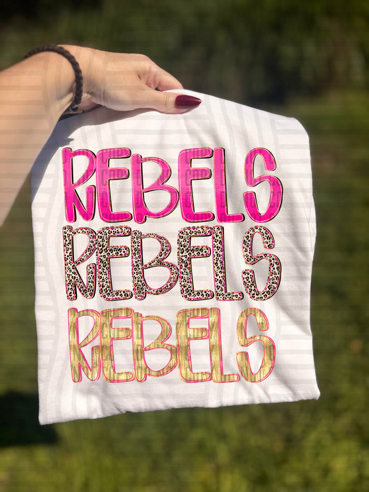 Pretty In Pink Triple Stacked DTF Print