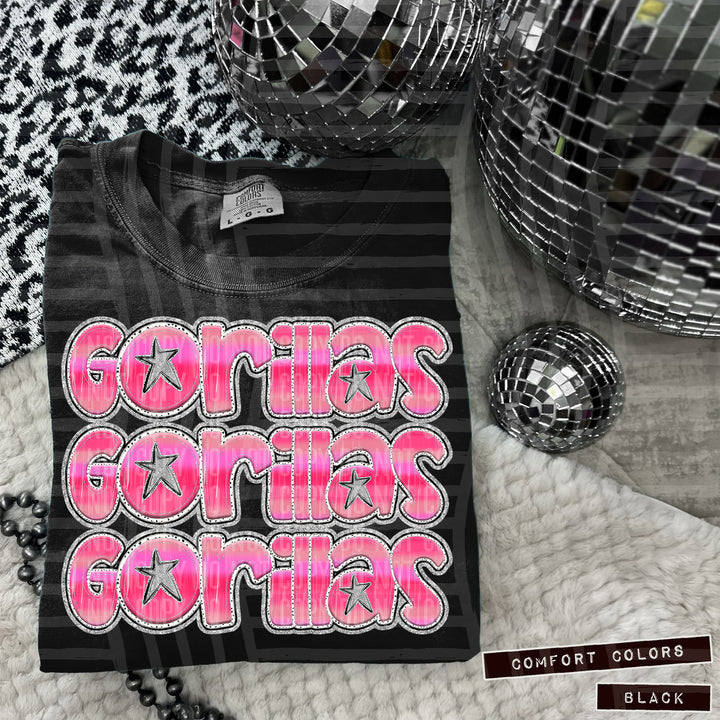 Pink Triple Stacked DTF Print
