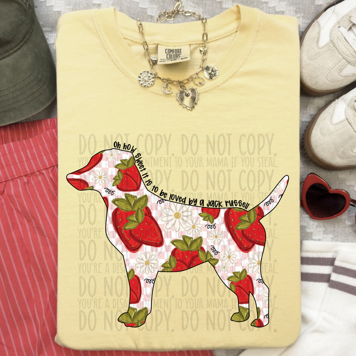 How Sweet Dog DTF Print