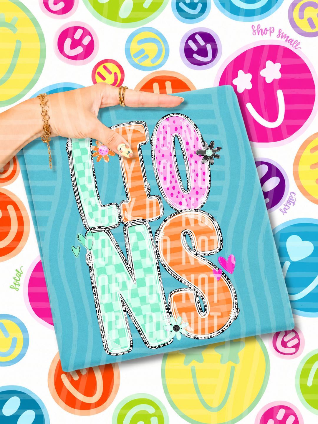 Happy Blooms Mascots DTF Print
