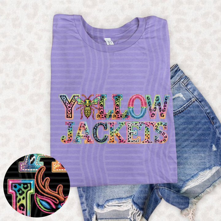 Rainbow Mascot Heads Stacked DTF Print