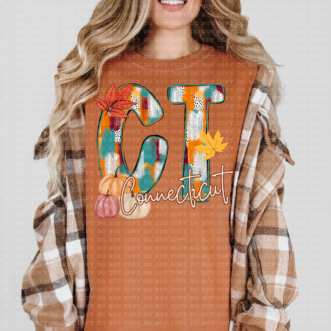 Fall Dottie States DTF Print